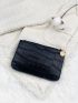 Crocodile Embossed Coin Purse