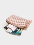 Tassel Decor Floral Pattern Coin Purse