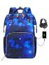 Large Capacity Galaxy Graphic Backpack