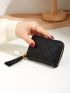 Tassel Decor Quilted Card Holder