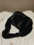 Minimalist Fluffy Top Handle Bag