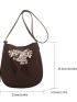 Twilly Scarf Decor Bucket Bag With Inner Pouch