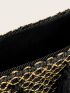 Tassel Decor Straw Clutch Bag