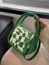 Mini Geometric Graphic Top Handle Bag