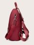 Minimalist Classic Backpack With Cartoon Charm