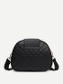 Mini Minimalist Quilted Dome Bag With Coin Purse