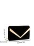 Velvet Metal Decor Square Bag
