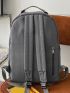 Letter Graphic Knot Decor Backpack