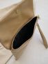 Snap Button Flap Square Bag