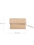 Snap Button Flap Square Bag