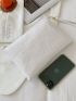 Croc Embossed Clutch Bag