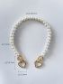 Heart & Faux Pearl Decor Bag Strap