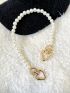 Heart & Faux Pearl Decor Bag Strap