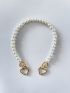 Heart & Faux Pearl Decor Bag Strap