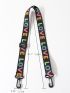 Letter Graphic Bag Strap