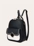 Two Tone Curved Top Backpack