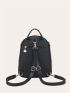 Two Tone Curved Top Backpack