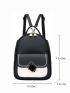 Two Tone Curved Top Backpack