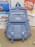 Letter Patch Large Capacity Backpack