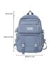 Letter Patch Large Capacity Backpack