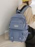 Letter Patch Large Capacity Backpack