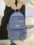 Letter Patch Large Capacity Backpack