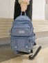 Letter Patch Large Capacity Backpack