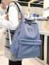 Letter Patch Large Capacity Backpack