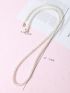 Faux Pearl Decor Bag Strap