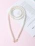 Faux Pearl Decor Bag Strap