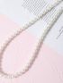 Faux Pearl Decor Bag Strap