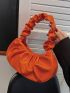 Minimalist Ruched Baguette Bag