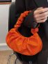Minimalist Ruched Baguette Bag