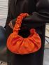 Minimalist Ruched Baguette Bag