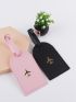 2pcs Plane Graphic Couple Luggage Tag