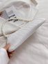 Crocodile Embossed Faux Pearl Decor Baguette Bag