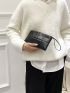 Minimalist Quilted Pattern Clutch Bag