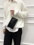 Minimalist Quilted Pattern Clutch Bag