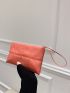 Minimalist Quilted Pattern Clutch Bag