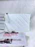 Argyle Quilted Tassel Decor Clutch Bag
