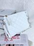 Argyle Quilted Tassel Decor Clutch Bag