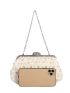 Faux Pearl & Rhinestone Decor Evening Bag