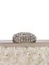 Faux Pearl & Rhinestone Decor Evening Bag