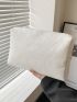 Minimalist Litchi Embossed Clutch Bag