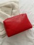Minimalist Litchi Embossed Clutch Bag