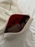 Minimalist Litchi Embossed Clutch Bag