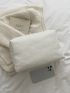 Minimalist Litchi Embossed Clutch Bag