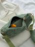 Minimalist Corduroy Crossbody Bag With Coin Purse