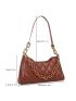 Quilted Chain Decor Square Bag