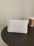 Crocodile Embossed Clutch Bag